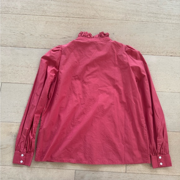 Sézane Lou Rose Shirt Blouse Sz 36 - Picture 8 of 10